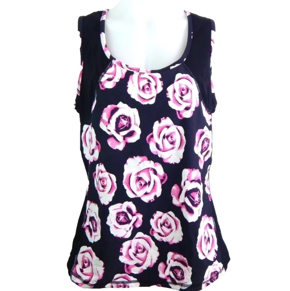 Torrid Active Floral Racerback Support Tank Top - Picture 2 of 5